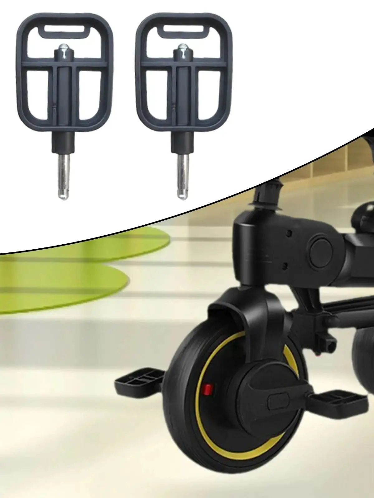 AliExpress NONE 2 Pcs Kids Baby Tricycle Pedals Stroller Tricycle Replacement Parts Universal Easy Installation for Children Trikes Kids Baby