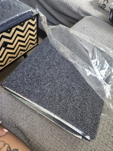 Customer review photo for Self-Adhesive Cat Scratch Furniture Protector