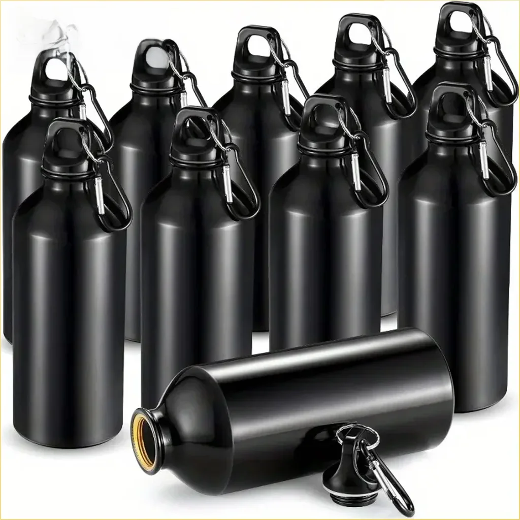 AliExpress NONE 500/750mL Aluminum Outdoor Bike Sports Water Bottle Drinking Kettle Drinking Cup Leakproof Water Jug for Travel Running Camping