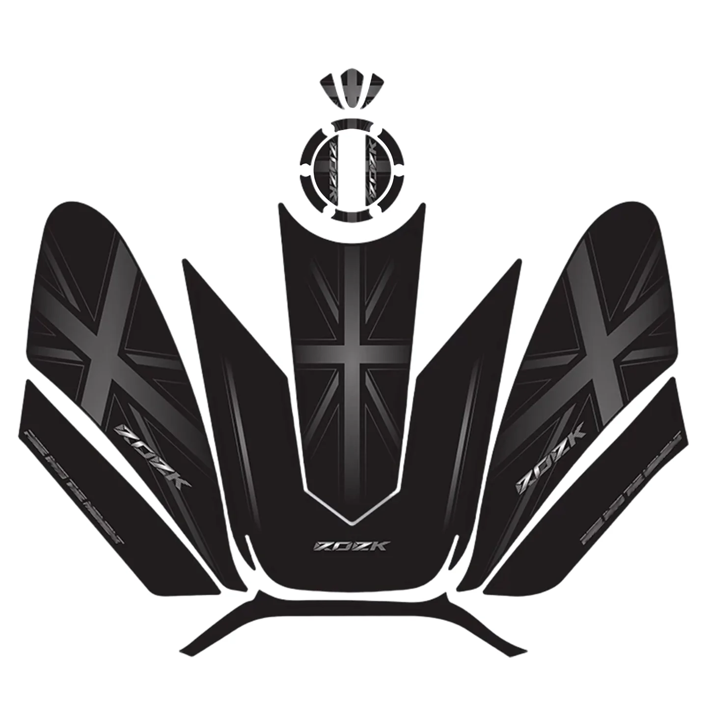 For Benda Rock 707 2026 Anti Slip Fuel Tank Sticker Modified Motorcycle Sticker Anti Scratch Decorative Film Accessories