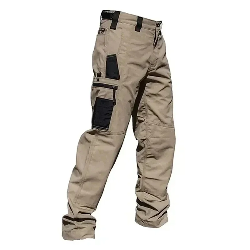 Pantalon de travail résistant à l'usure pour homme, Cargo droit multi-poches, pantalon tactique de Jogging en plein air, décontracté, printemps automne