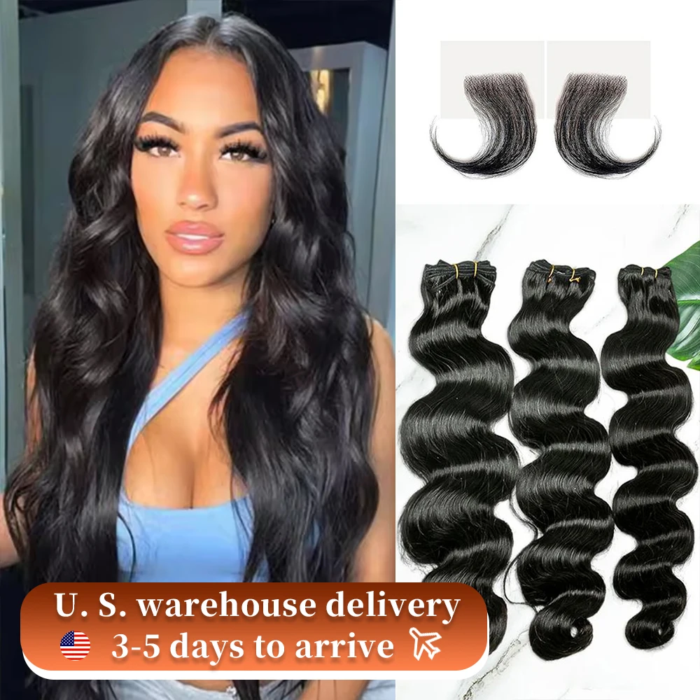 Mèches Péruviennes Naturelles Vierges Noires, Extensions de Cheveux Humains Bruts, Tissage, 12A, 24 Pouces, 3/4, 1/100% Paquets