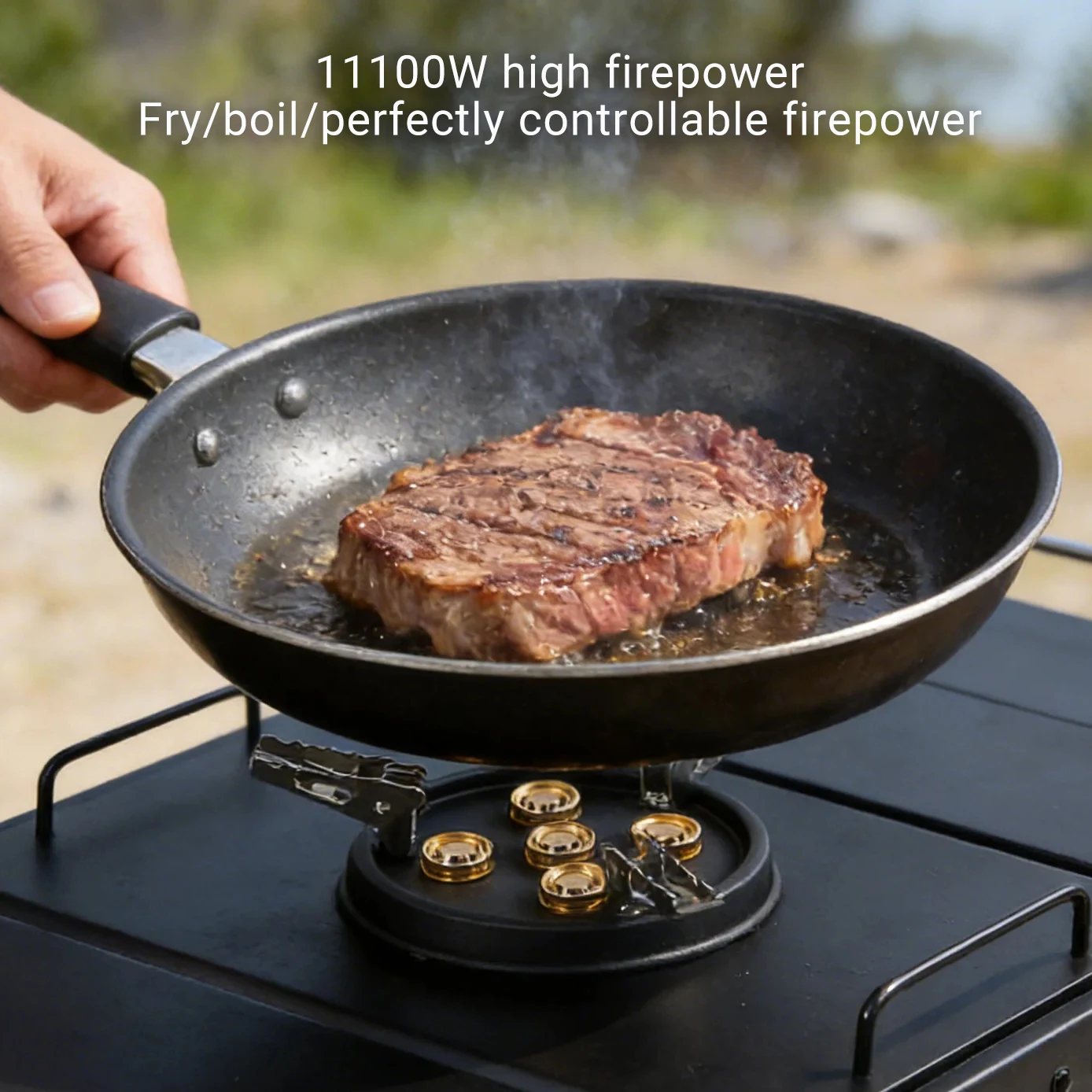 Pandatour New Camping IGT 1-Unit Accessories Griddle Drain Basket Bamboo Board Portable Outdoor 1-Unit Parts Supplies