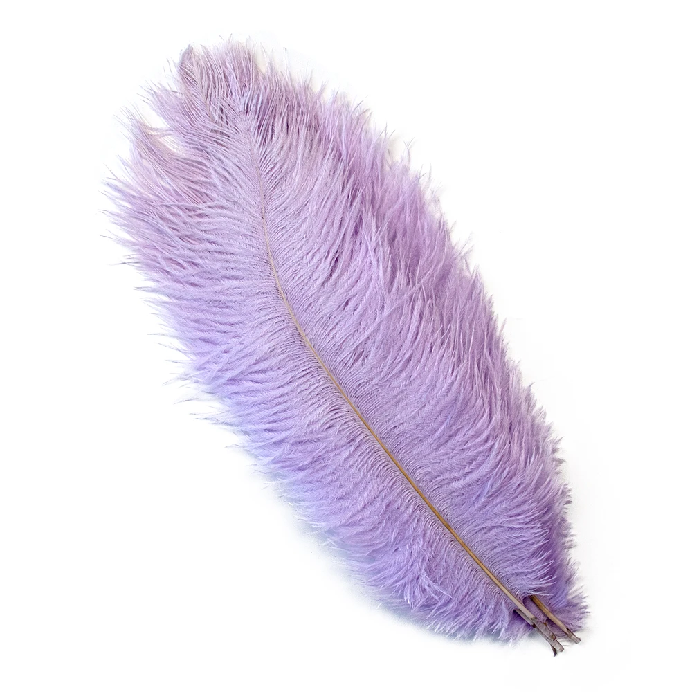 10 PCS/Lot Light Purple Ostrich Feathers 15-50CM Long Plumes for Crafts Wedding Carnival Table Centerpiece Decoration Accessory