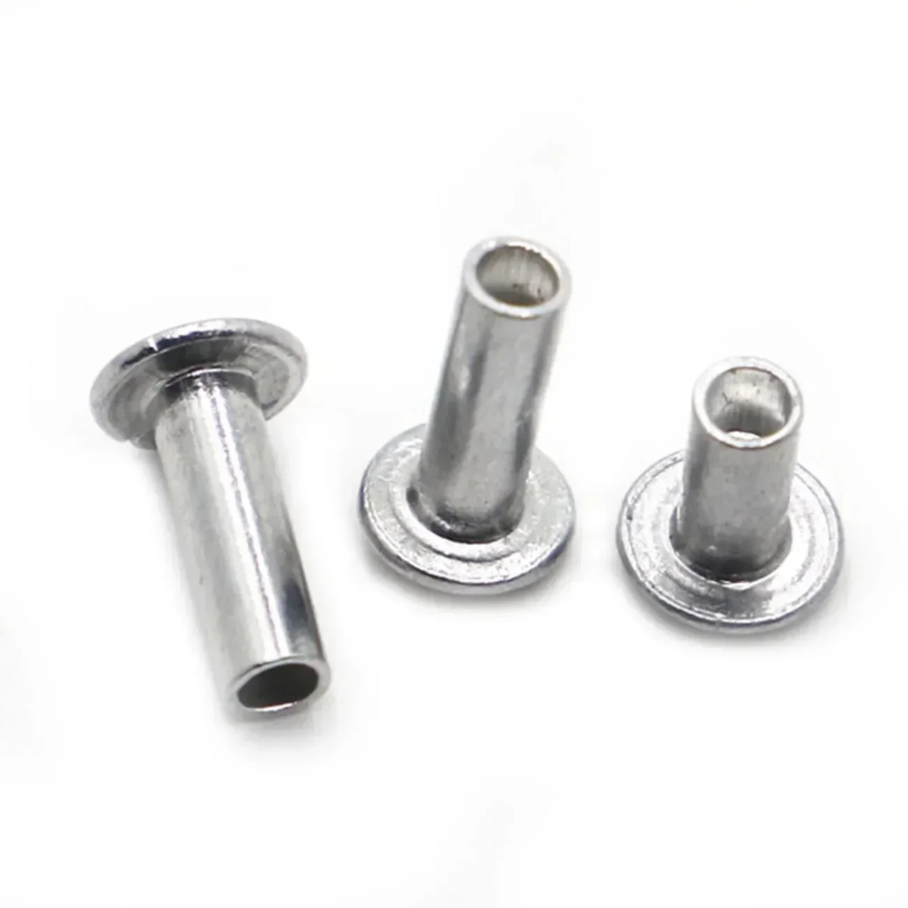 10 20 50pcs M2 M2.5 M3 M4 M5 M6 tête cylindrique ronde en aluminium demi-semi-creuse tige Rivet vis Dia 2-6mm longueur 3-30mm GB873