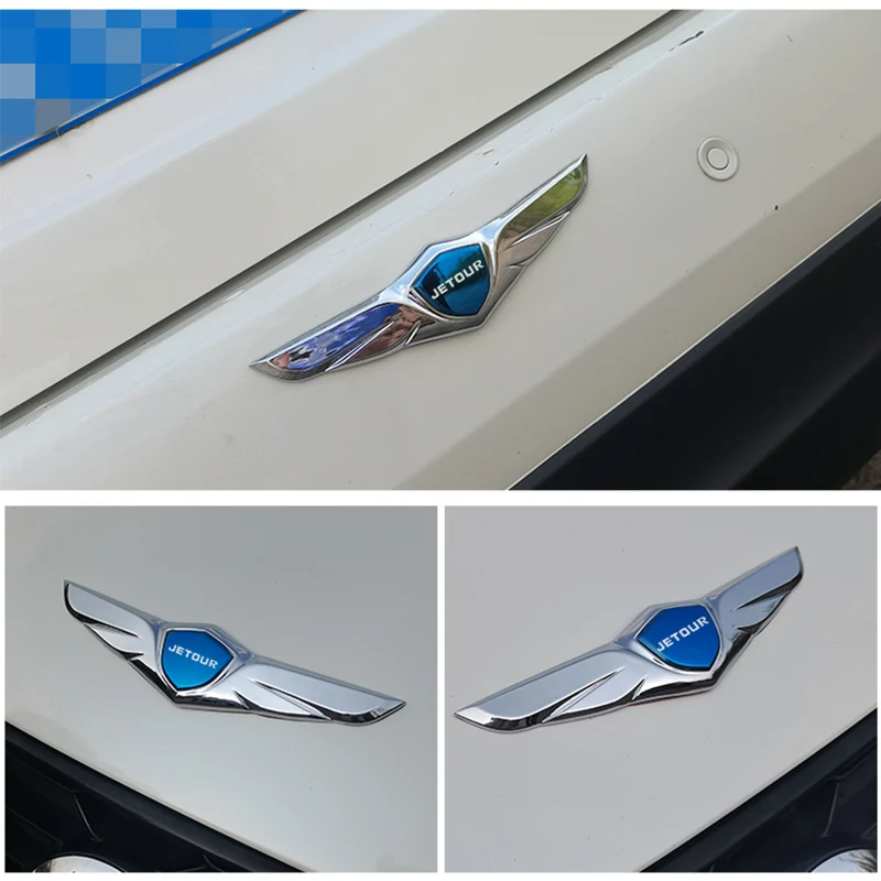 car hood sticker gold wing emblem 3d metal sticker For Chery Jetour X70 X70 SM X90 X95 DASHING i- DM T2 T3 Car stickers decorate