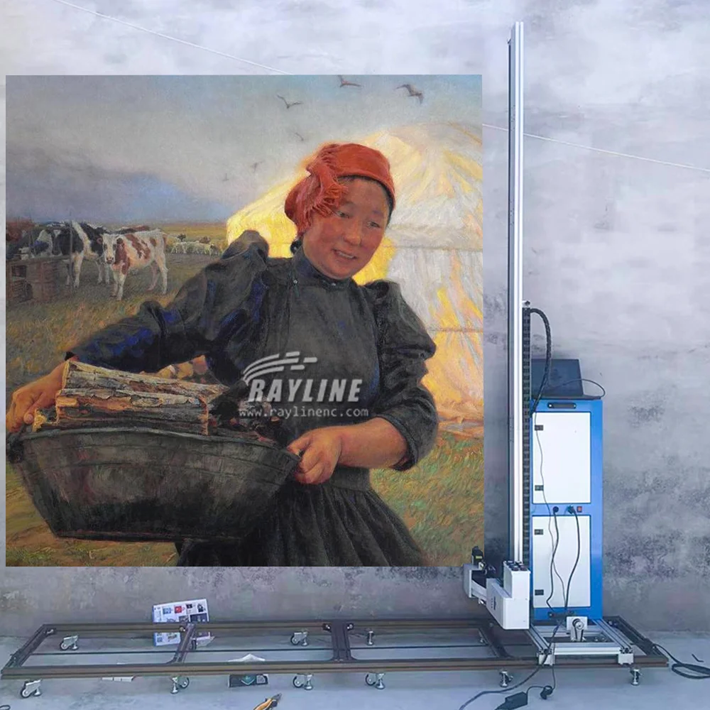 High Quality 3D Vertical Wall floor 2 in 1 Printer with TX800 Print Head UV Ink Indoor Outdoor Wall Printing Machine