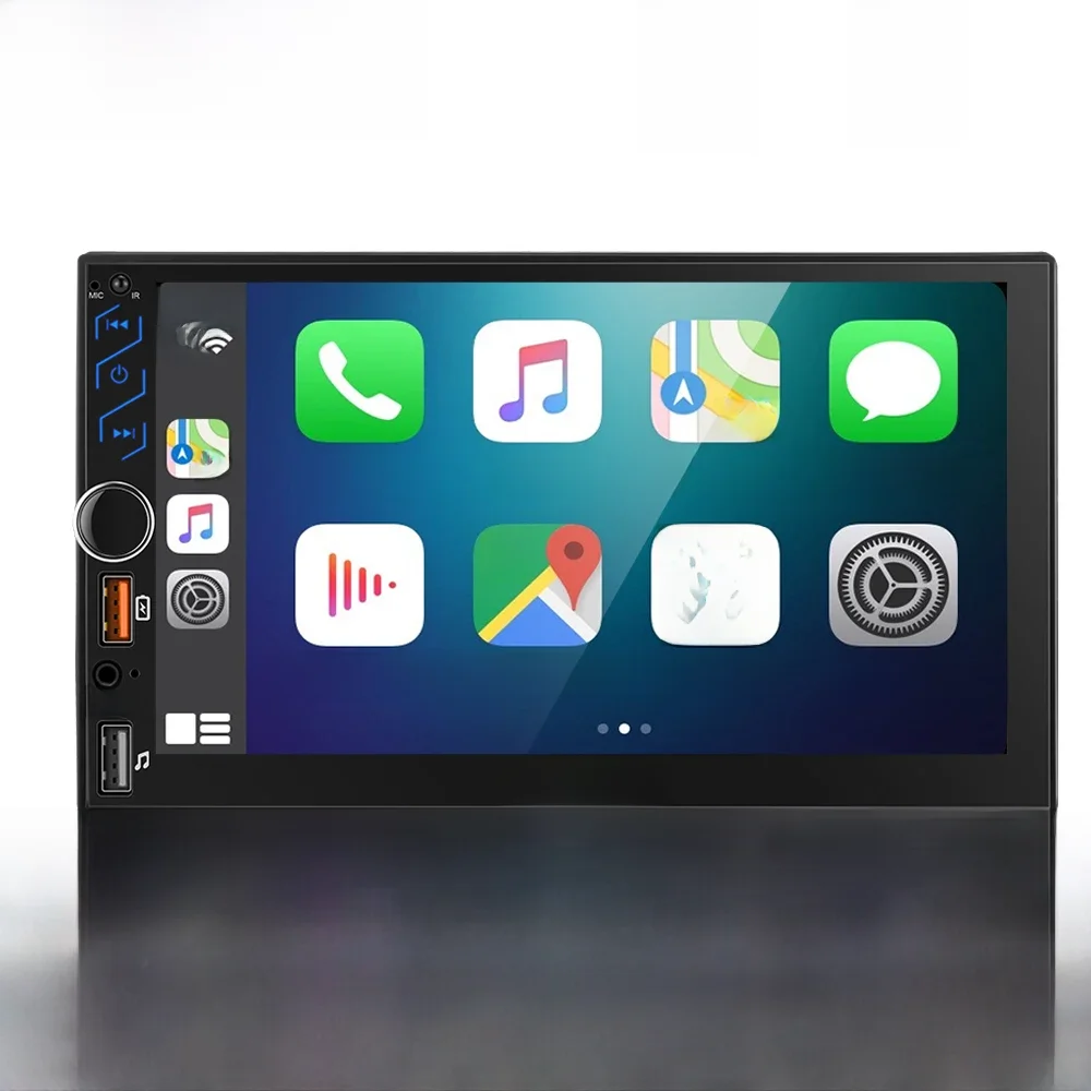 Leitor multimídia universal com tela de toque hd, rádio do carro, android 13 carplay, fm, bluetooth,