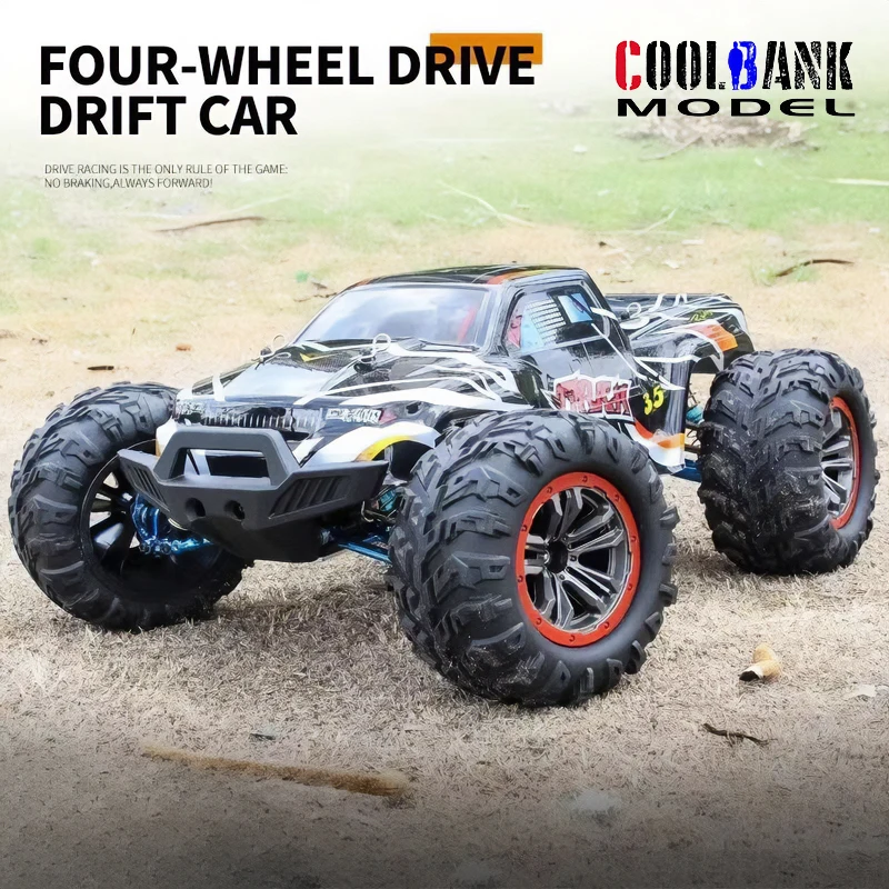 NEW 1/12 RC Car 4WD Brushless Off-road Bigfoot Vehicle Model 2.4Ghz Remote Control Boys High-speed Drift Racing Kids Toys Gifts