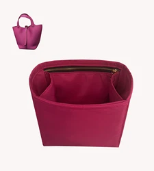 Picotin-organizador de bolsas de inserción para maquillaje, bolso de mano organizador, monedero interior, de base portátil moldeador, nailon Premium (hecho a mano), 18, 22, 26