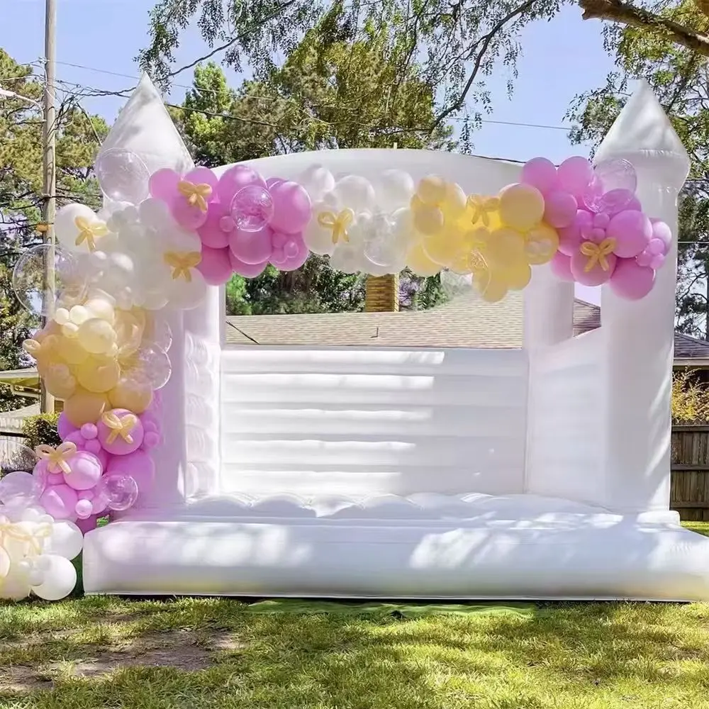 Multifunctional Inflatable Trampoline Bouncer for Home Garden Outdoor Party Entertainment with Blower