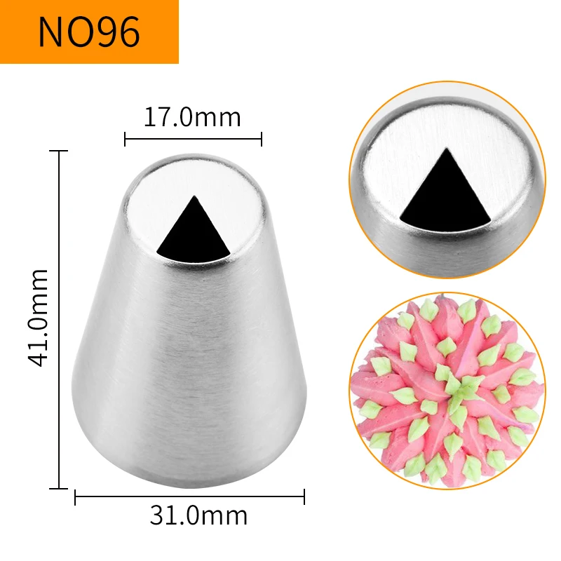 MRF Stainless Steel Russian Flower Piping Nozzle DIY Cake Cupcake Icing Tip HBNO96