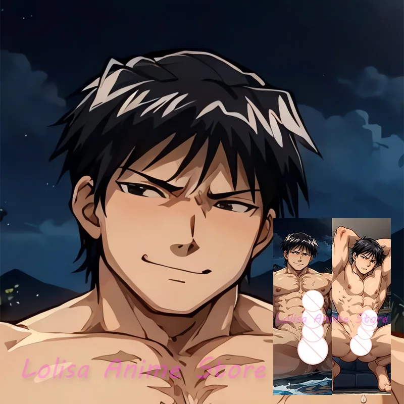 Dakimakura Roy Mustang Anime Body Pillow Cover Double-Sided Print Pillowcase Life Size Birthday Gifts