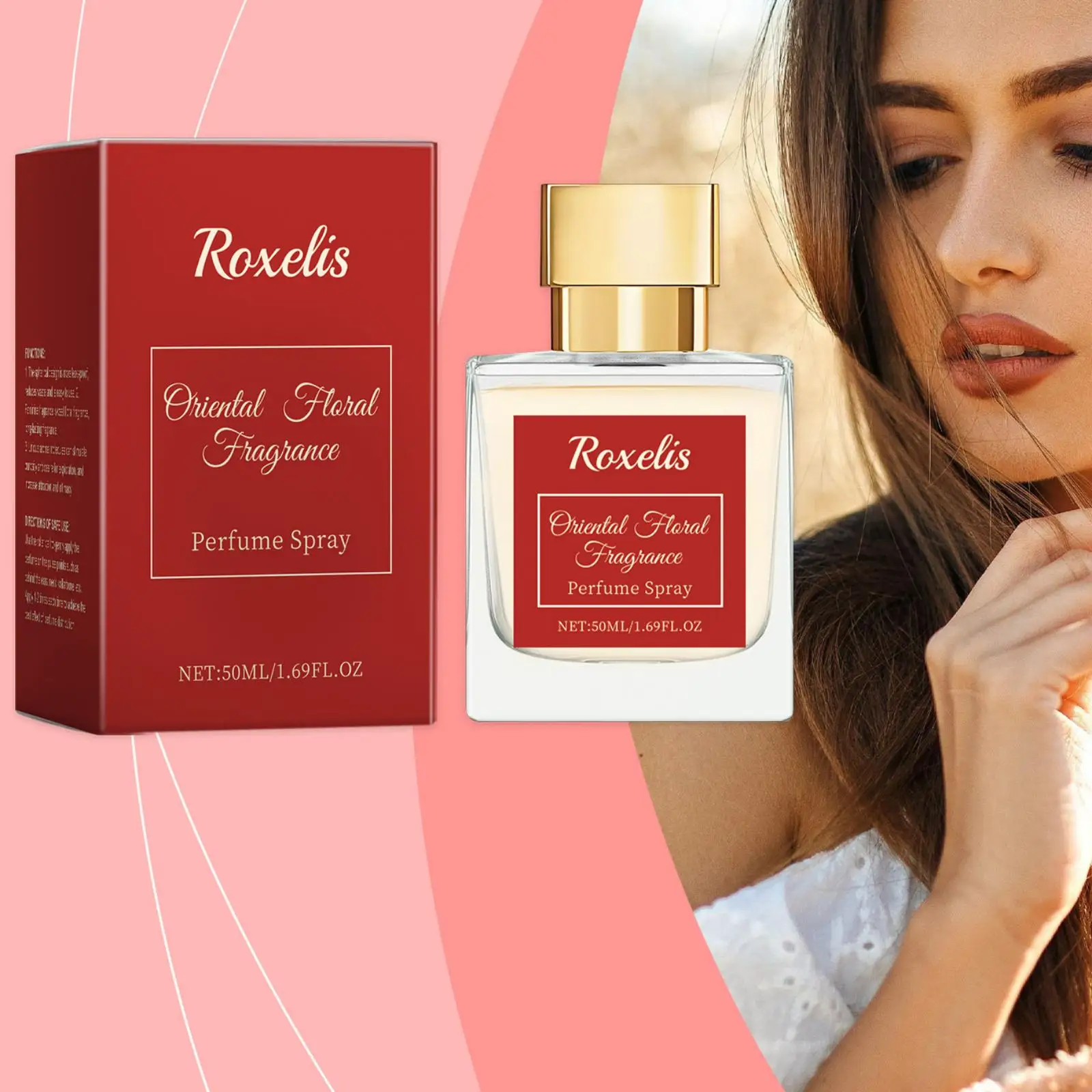 

Roxelis 50 мл восточный цветочный парфюмерный спрей, стойкий аромат, свидание, очаровательный релиз, освежающий парфюм для тела, восточный вкус