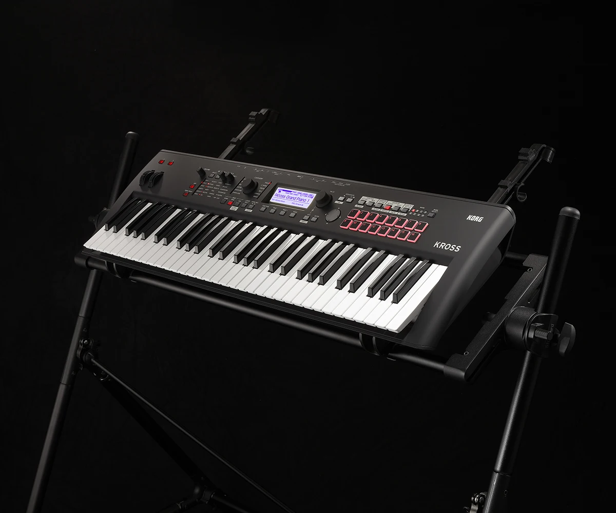 NEWLY NEW STOCK Korg Kross 2-61-MB 61-key Synthesizer Workstation - Super Matte Black