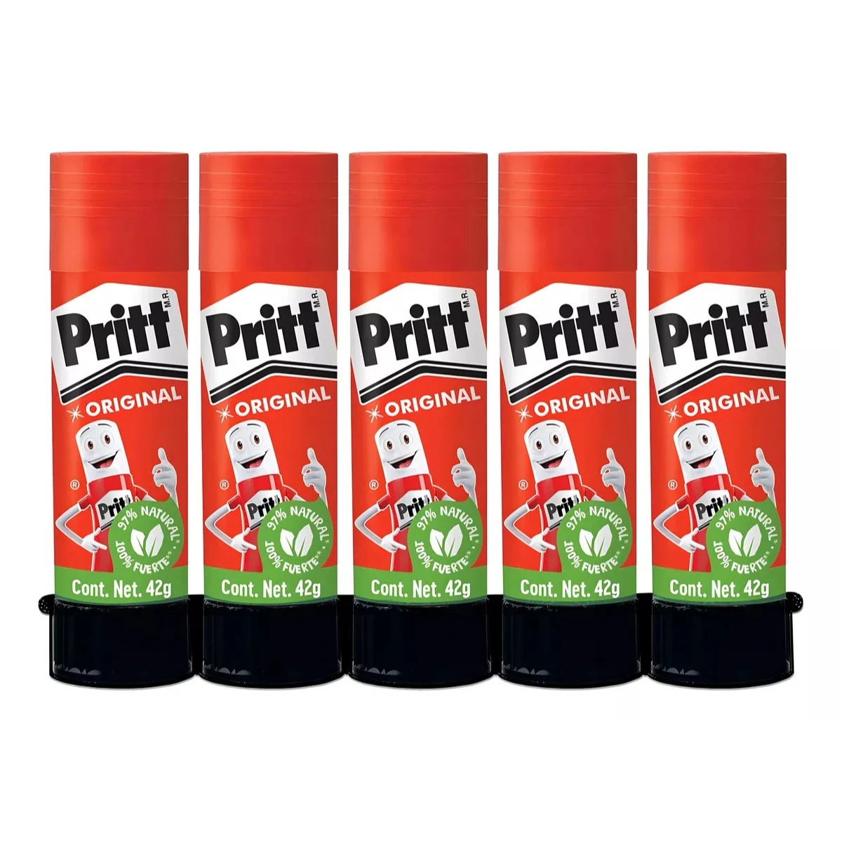 Pegamento Lapiz Adhesivo Original Pritt 42gr Paquete C/5 piezas