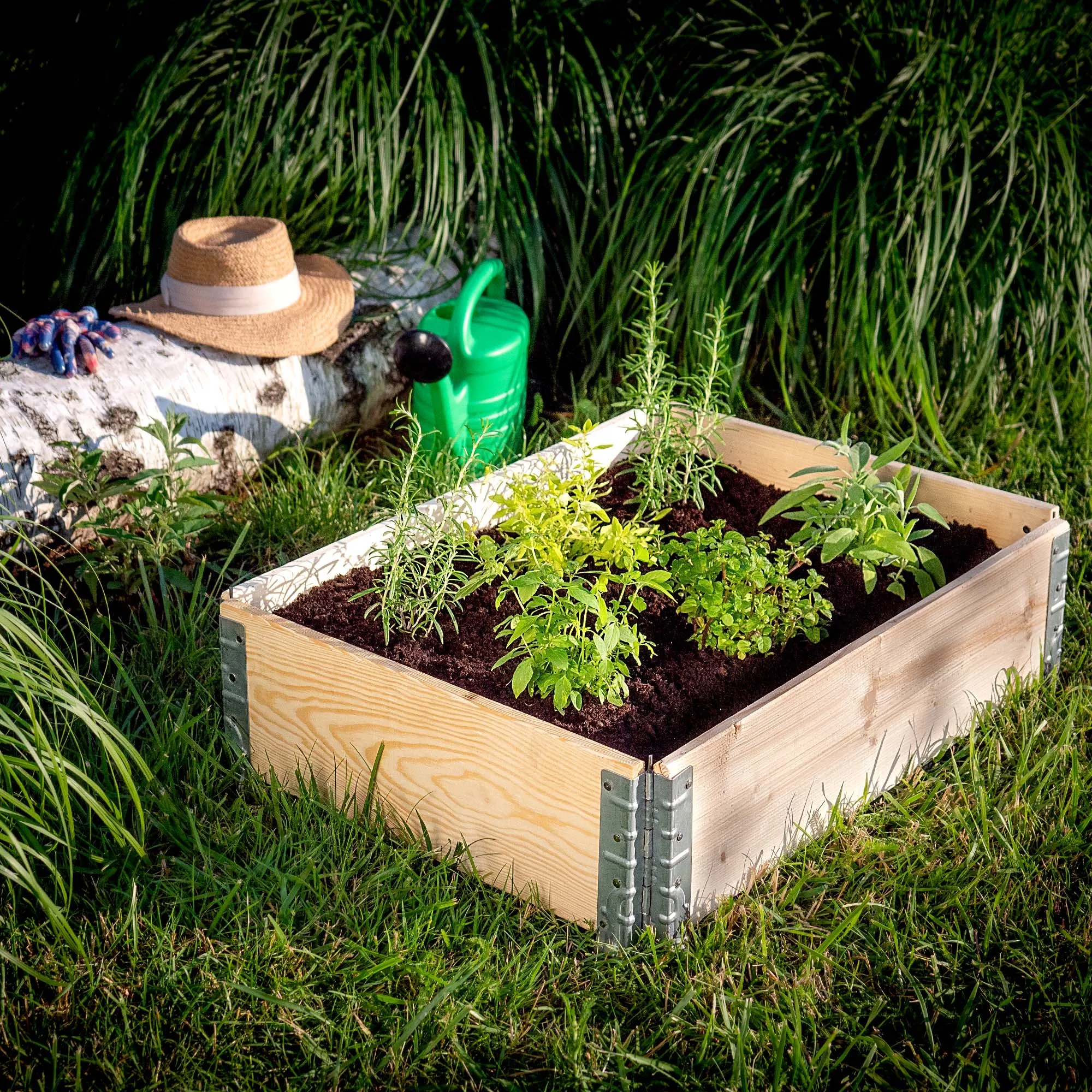 KADmankind-Boîte à légumes surélevée en bois massif, lapin, lit de jardin
