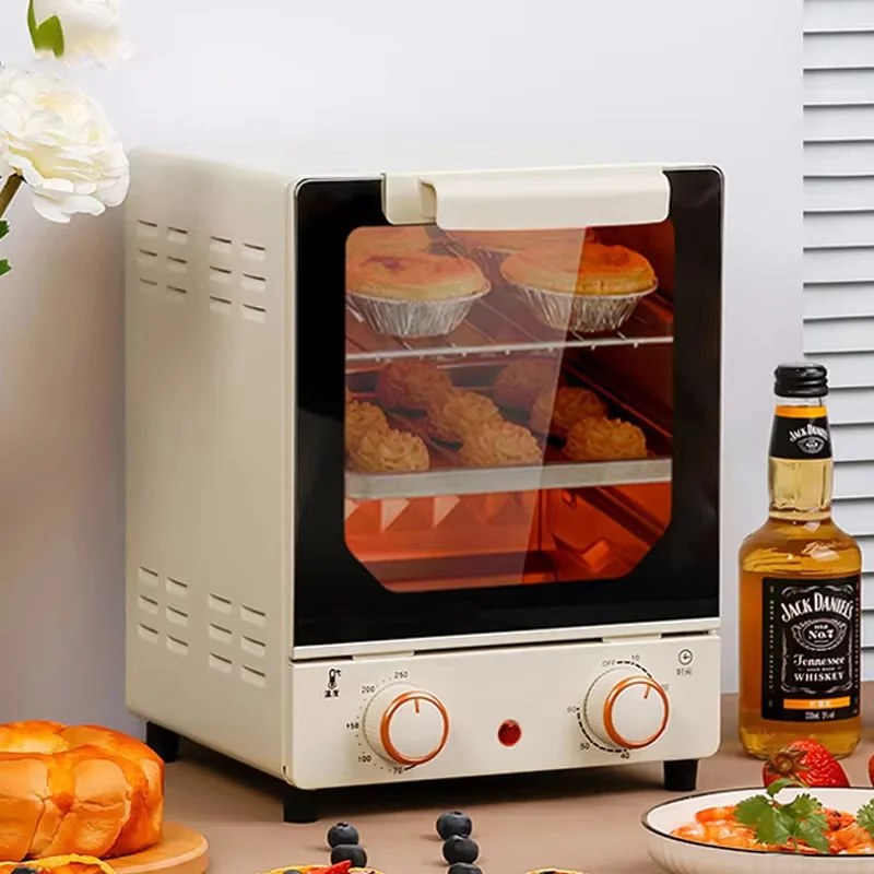 220V 12L mini electric oven Multi-function timer Make bread cake pizza cookie baking machine Toaster toaster grill