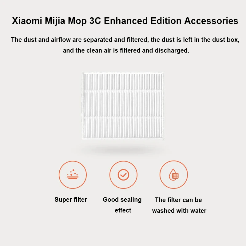 XIAOMI MIJIA Robot Vacuum Mop 3C Plus Enhanced Edition Accessories 5000Pa Big Suction  Auto Laser Navigation