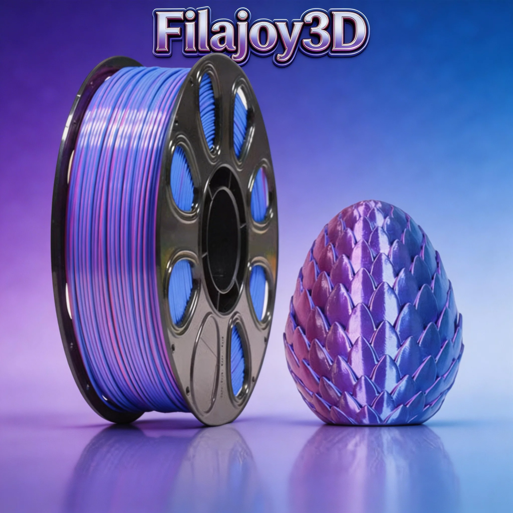 

Шелковая PLA-нить 1.75 мм, двухцветная (розово-синяя), 1 кг, блестящая, для 3D-принтера, точность размеров +/- 0.05 мм