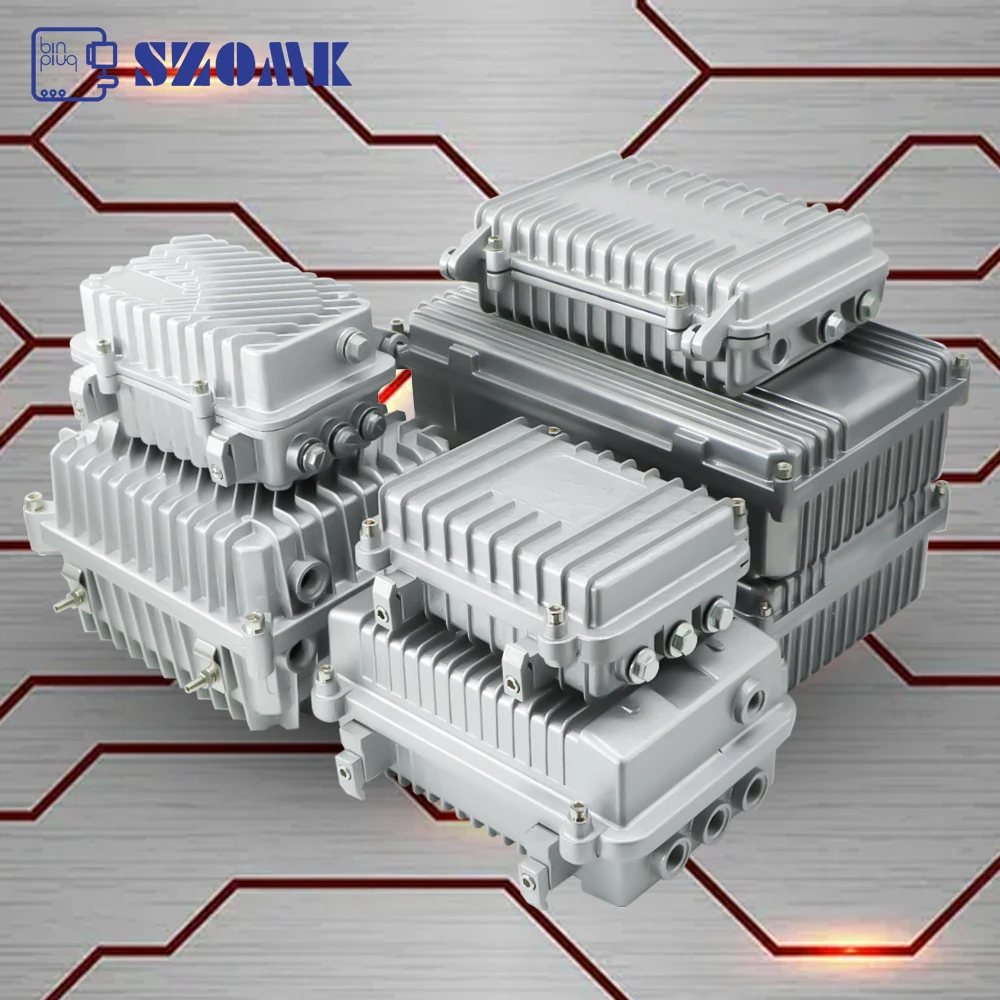 SZOMK 210*130*60mm Outdoor Die-cast Aluminum Waterproof Box, Wireless Bridge AP Amplifier Housing
