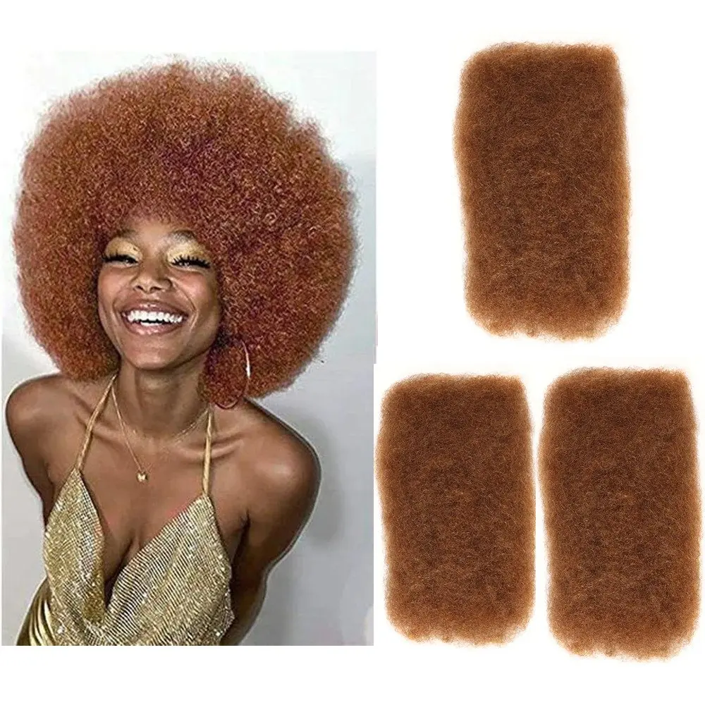 50กรัม/ชิ้น #30สีน้ำตาลราคาไม่แพง Afro ประหลาดผมต่อมนุษย์จำนวนมากสีออเบิร์นสำหรับ braiding dreadlock #2 #4 99J