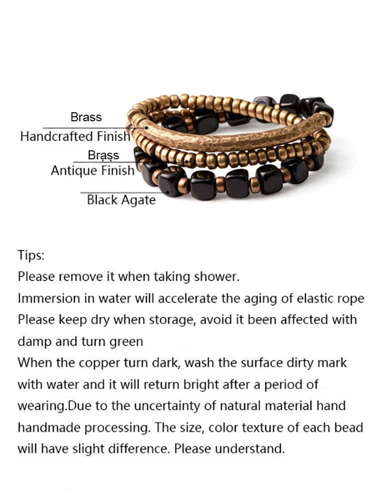 Bulk Items Wholesale Jade Bracelet Hammered Artificial Oxidized Brass Accessories Men Women Metal Punk Street Gothic Jewelry