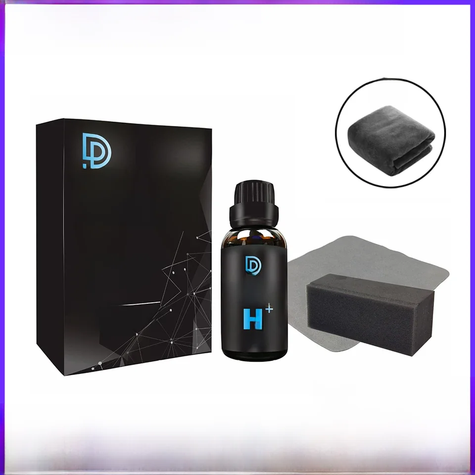 Dpro Ceramiczna powłoka samochodowa 9H Liquid Glass Nano Ceramics do pielęgnacji lakieru samochodowego, wodoodporna, hydrofobowa, odporna na zarysowania, zestaw do polerowania. — 2
