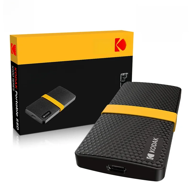 Kodak Portable SSD Type-C USB3.1 Mobile External Solid State Drive PSSD 256GB 512GB 1TB 2TB for Laptops Destops PS5 PS4 XBOX TV