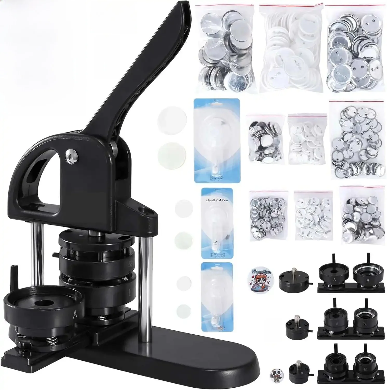 25/32/58mm Abzeichen Maker Maschine Manuelle Presse Abzeichen Maschine für DIY Herstellung Magnet Kühlschrank Abzeichen/knopf Pins Kunst Handwerk