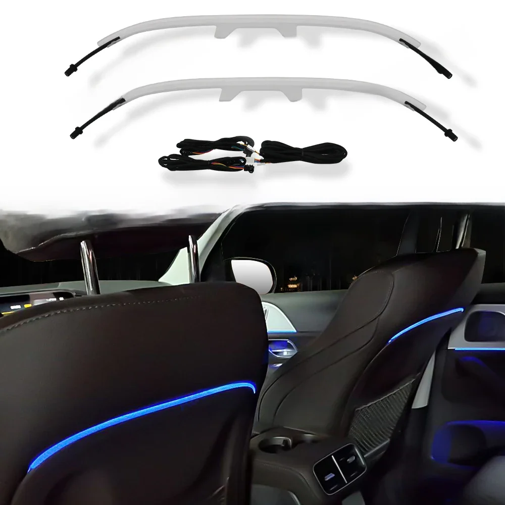 64 Kleuren Zittingachterlicht Voor Mercedes Benz 2020 GLE350 W167 GLS450 AMG GLE53 Interieur Decoratie Sfeerverlichting Modificatie Kit - afbeelding 2