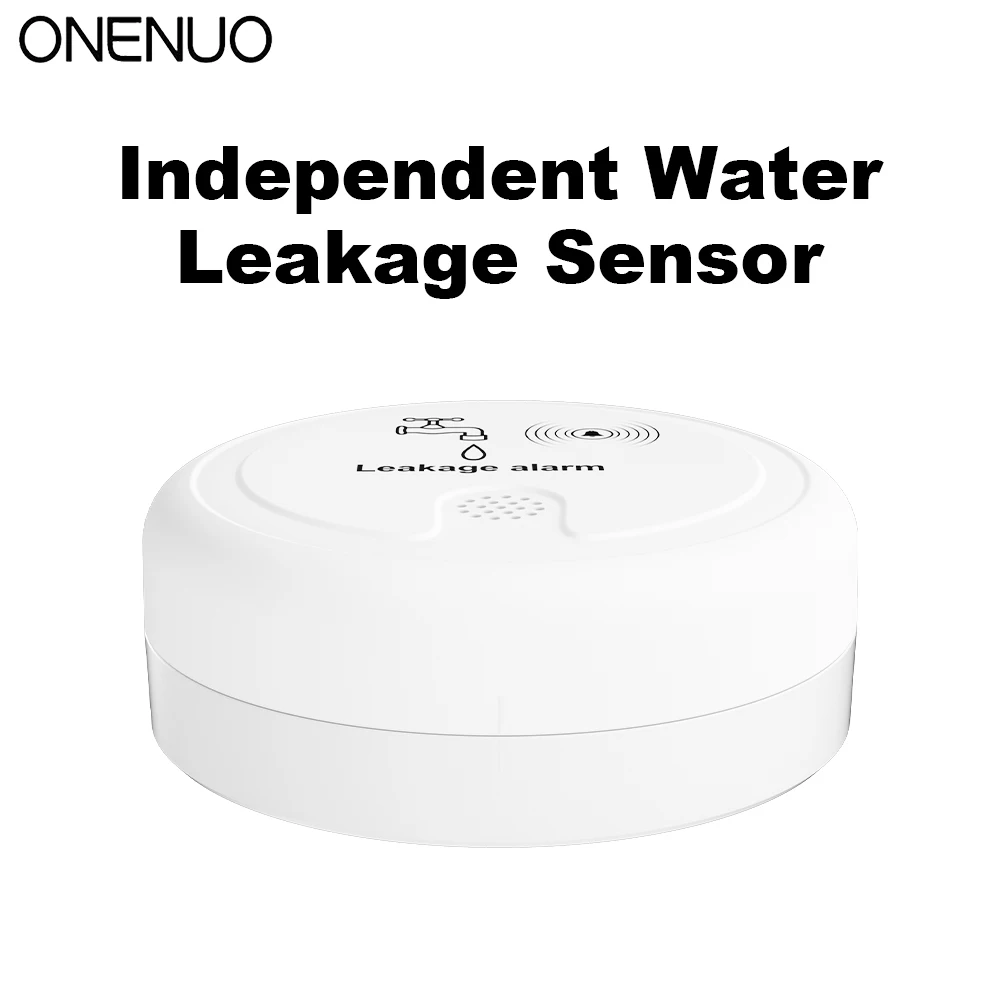 

Water Leak Detector Sensor Flood 120dB Water Leakage Alarm For Bathroom/Kitchen with Loud Sound