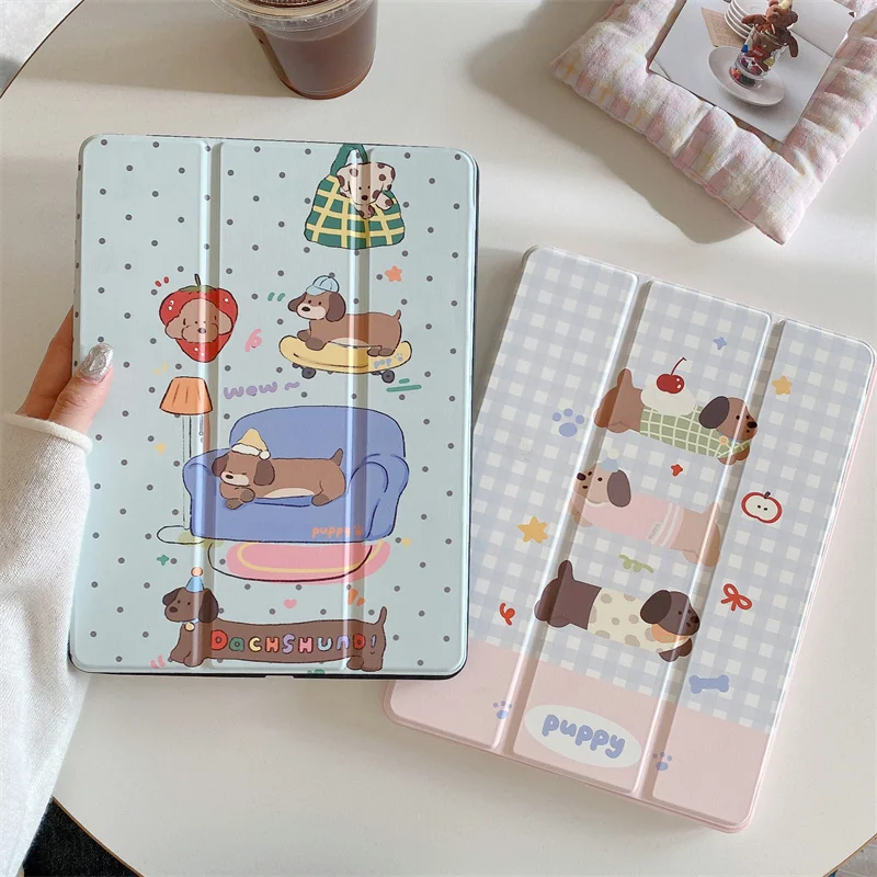 Cute Cartoon Tablet Case for Apple iPad Air 2024 13 inch Pro 11 12.9 inch Air 5/4 10.9 10th 7/8/9 10.2 10.5'' Mini 6 5 4 Cover