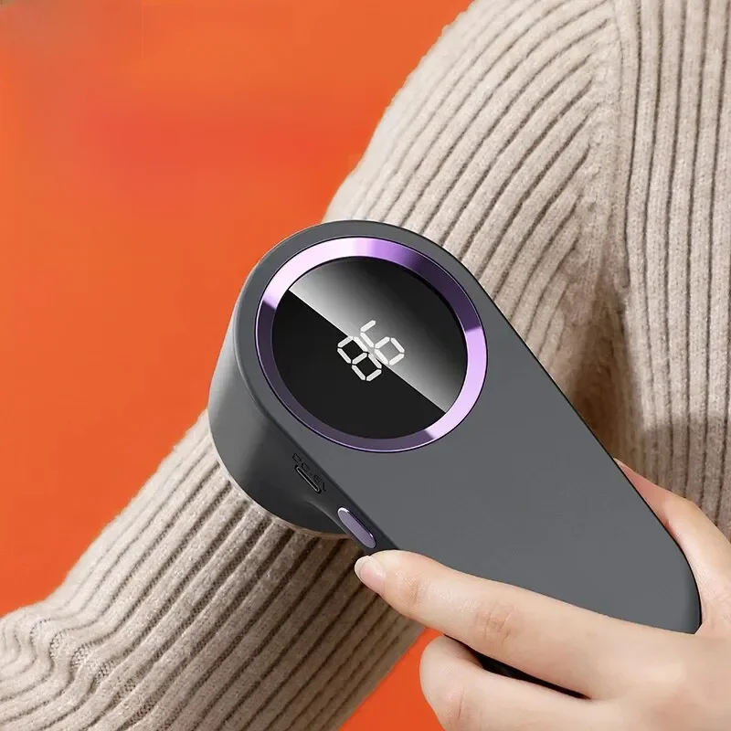 Lint Remover voor kleding LED Digitale Elektrische Pellet Pluisverwijderaar USB Oplaadbare Fuzz Stof Scheerapparaat Trui Dropshipping - afbeelding 2