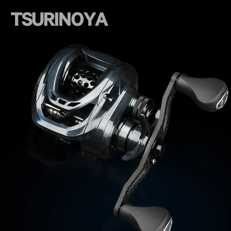 

TSURINOYA Versatile Baitcasting Fishing Reel DARK WOLF 150 Max Drag 7kg Low Profile Casting Reel Bass Sea Fishing Carp Wheel