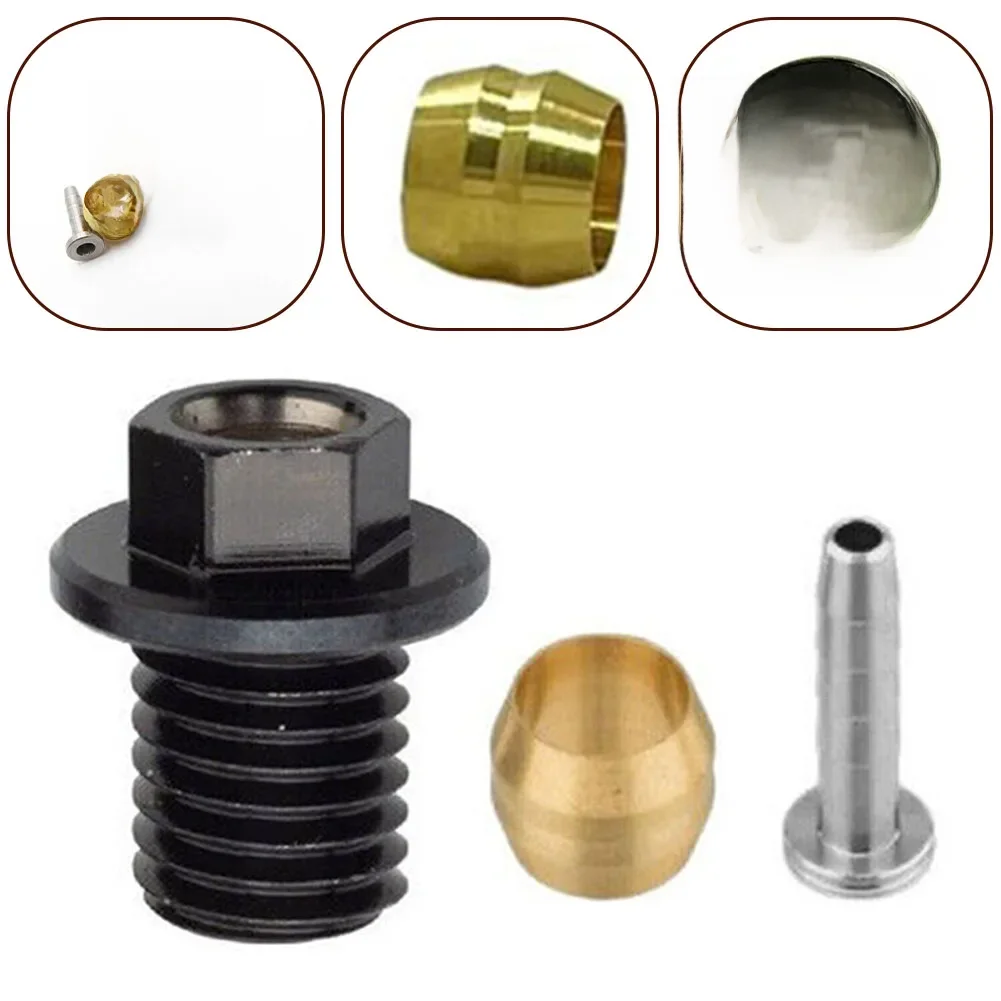 AliExpress NONE Road Bike Hydraulic Brake Olive Head Oil Needle Insert Connecting Nut Kit For Shimano BH90 Bicycle Accessories