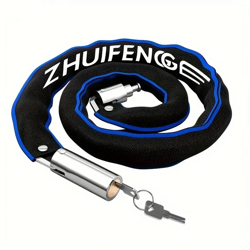 AliExpress NONE Bicycle chain lock outdoor waterproof metal heavy duty anti-theft car lock with key suitable for bicycles and motorcycles