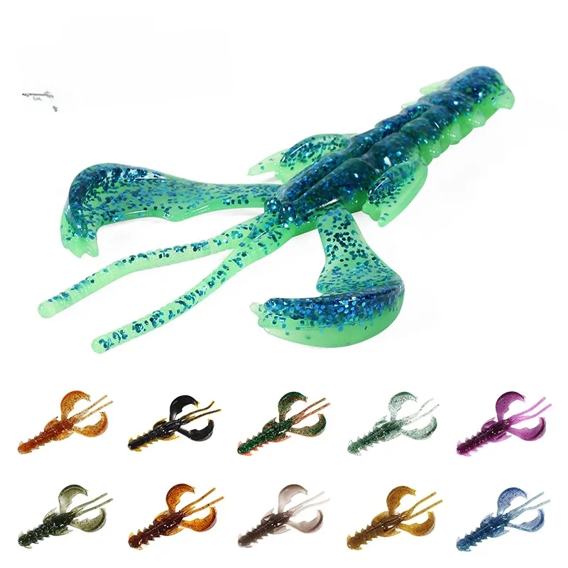 Supercontinent CRAZY 65mm/40mm homard leurre souple leurres de pêche attrayant crevette odeur sel Wobbler