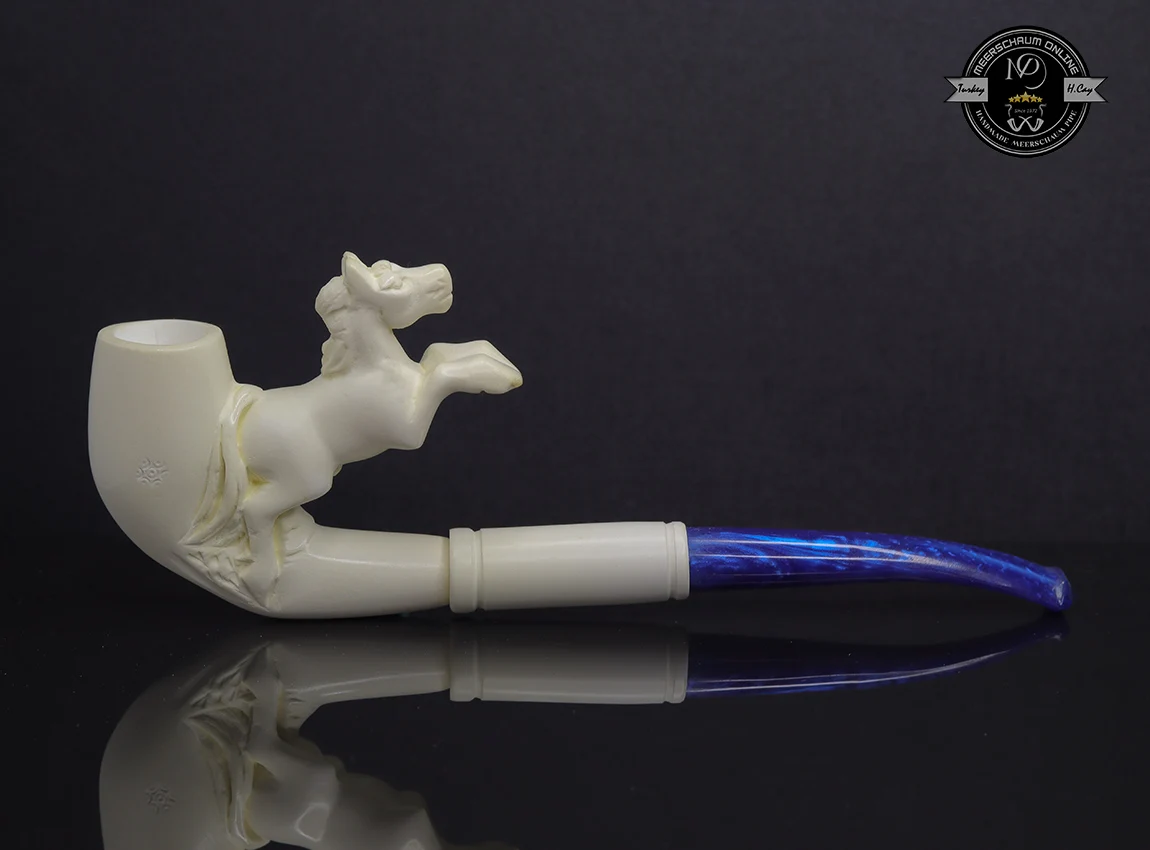 

Handmade Block Meerschaum Horse Pipe