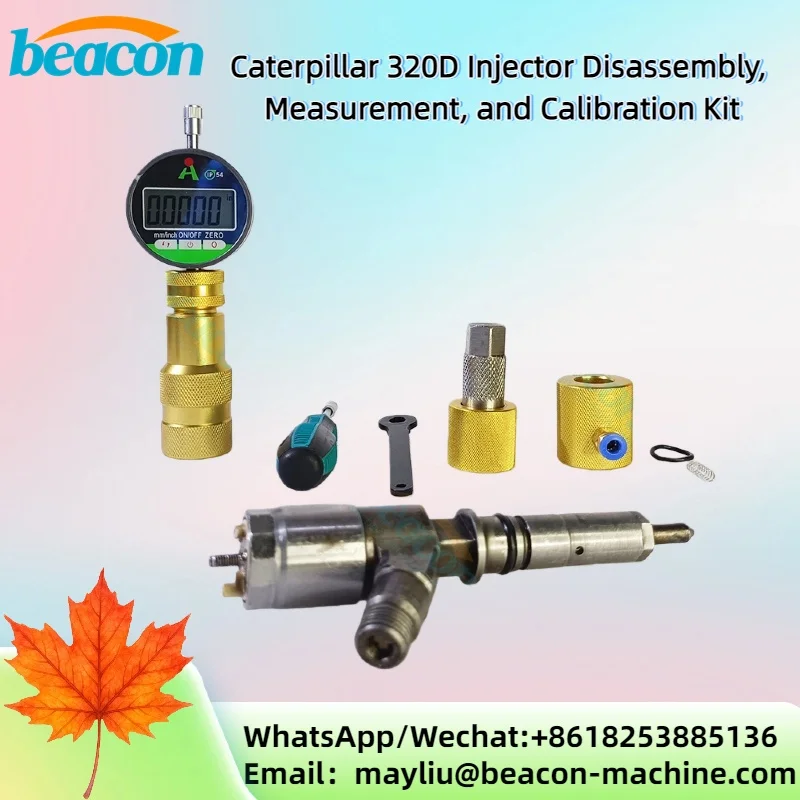 Kit de medición y calibración de desmontaje de inyector 320D, herramientas de reparación de inyector de G6-28 para inyector Common Rail 320D