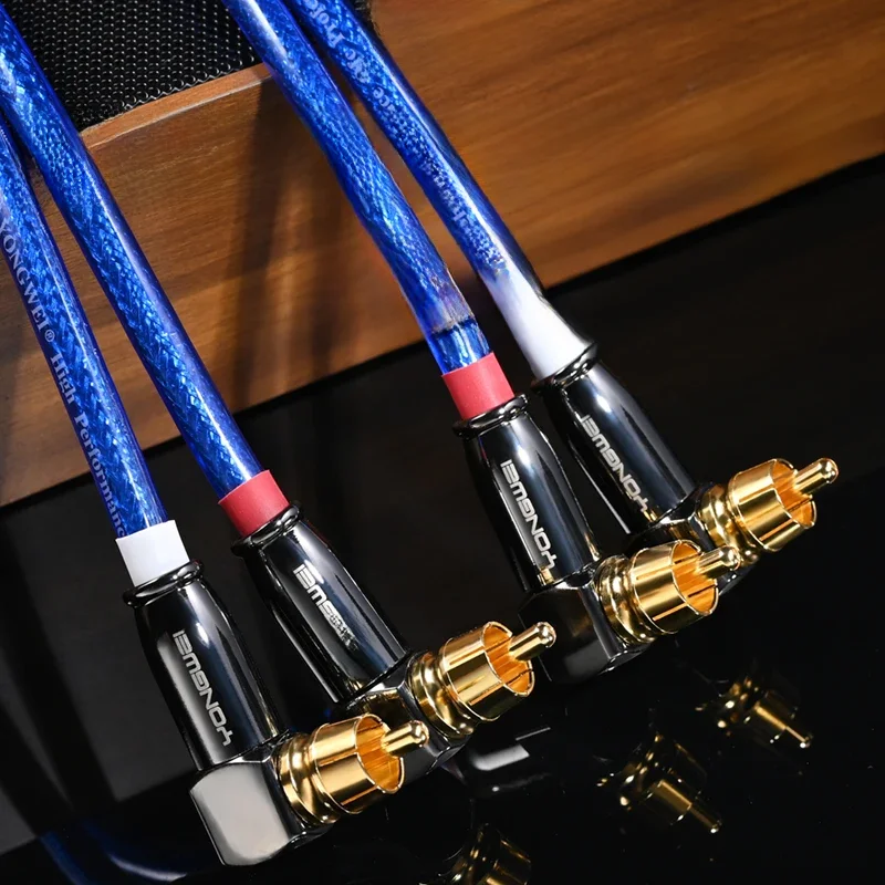 YONGWEI câble RCA 2RCA à 2 RCA mâle à mâle câble Audio RCA plaqué or 1.5M 2M 3M 5M 8M 10M pour amplificateur TV DVD Home cinéma