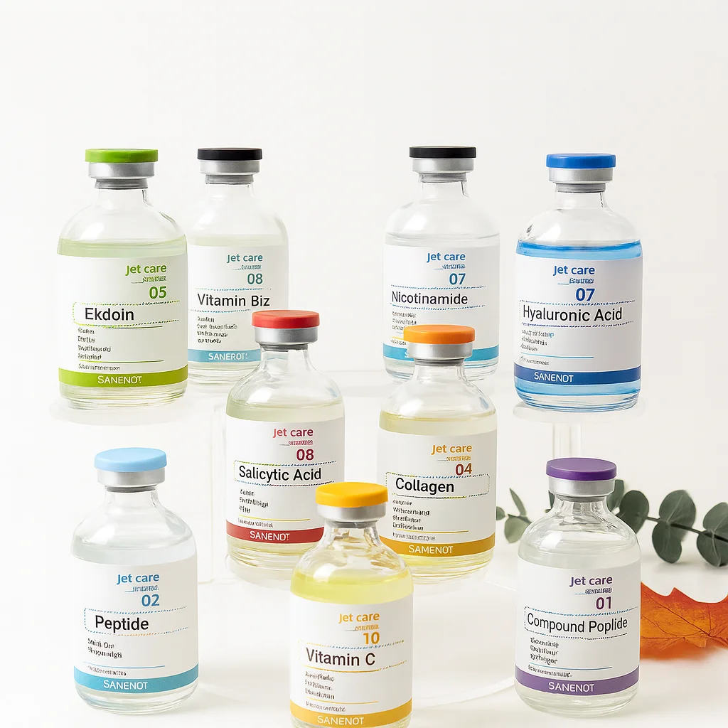 سانندي مصل بشرة الوجه أمبولات ترطيب اشراق العناية بالبشرة مع أستازانتين النحاس الببتيد PDRN الكولاجين نياسيناميد HA #1