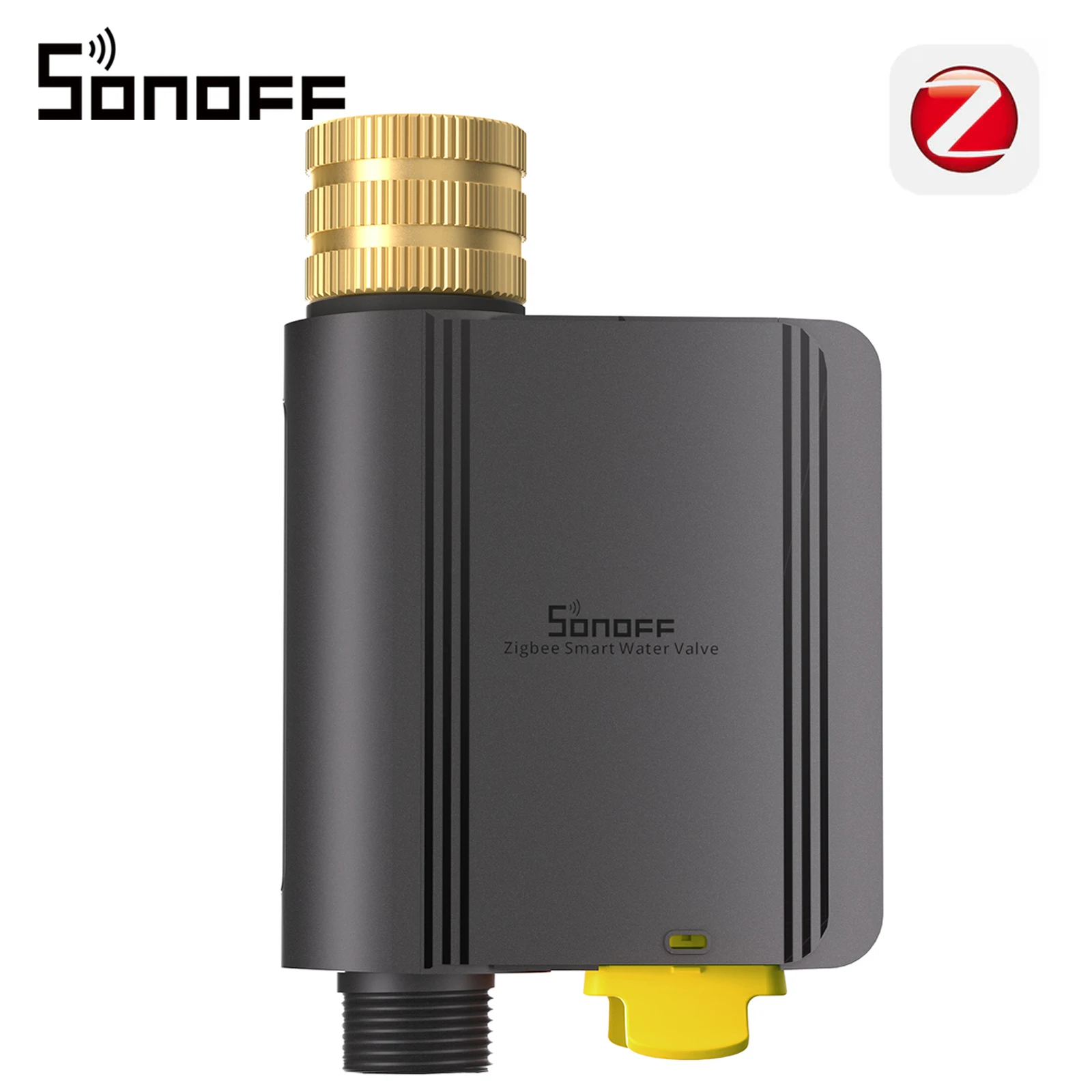 SONOFF SWV-ZNE Hydro Series Hydro ONE Lite Zigbee intelligentes Wasserventil ohne Durchflussmesser, Messing-Einlass, kompatibel mit Apple Home