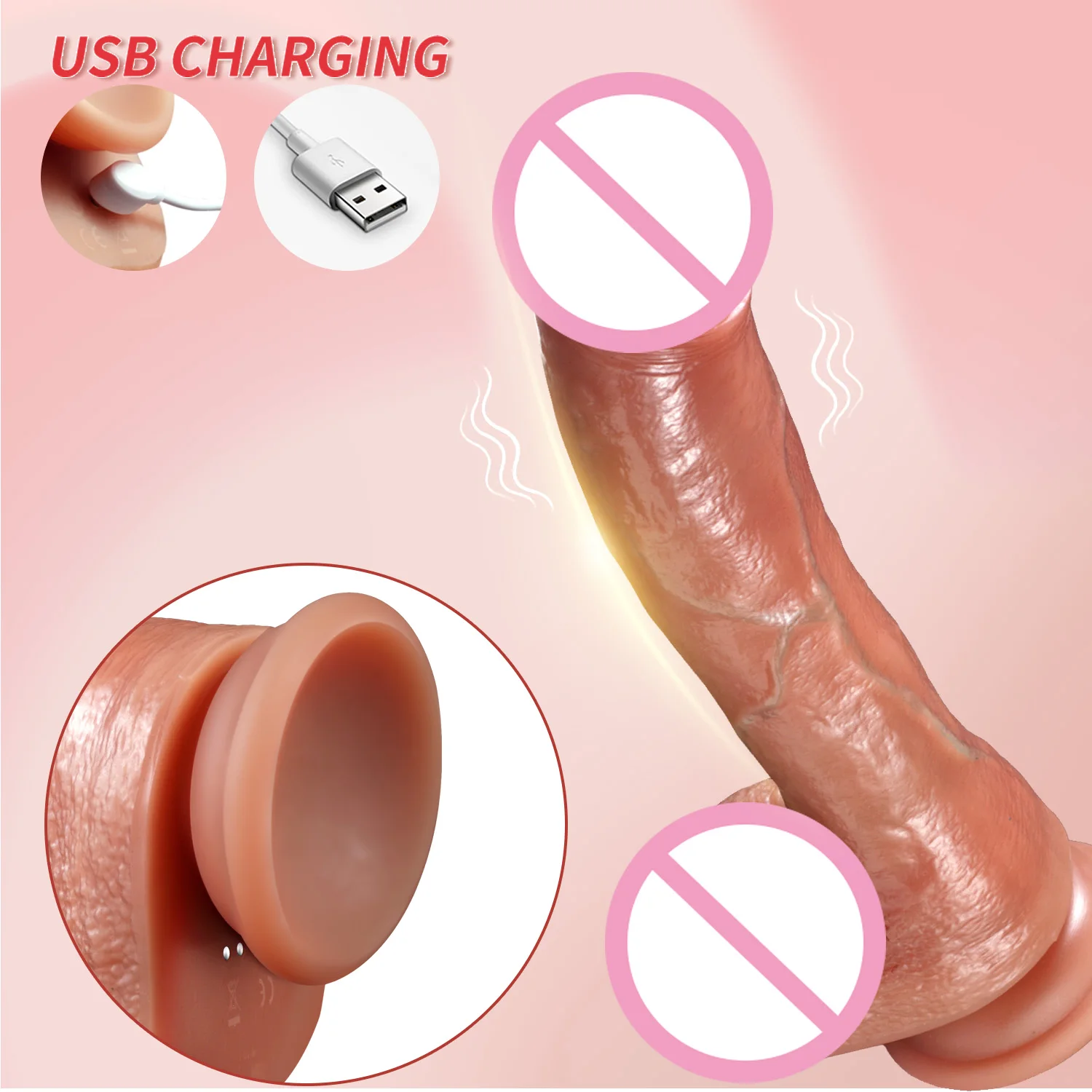 Thrusting Dildo Vibrator Silicone Artificial Penis Cock With Controler Suction Cup Wireless Remote Control Penis Adult Sex Toys