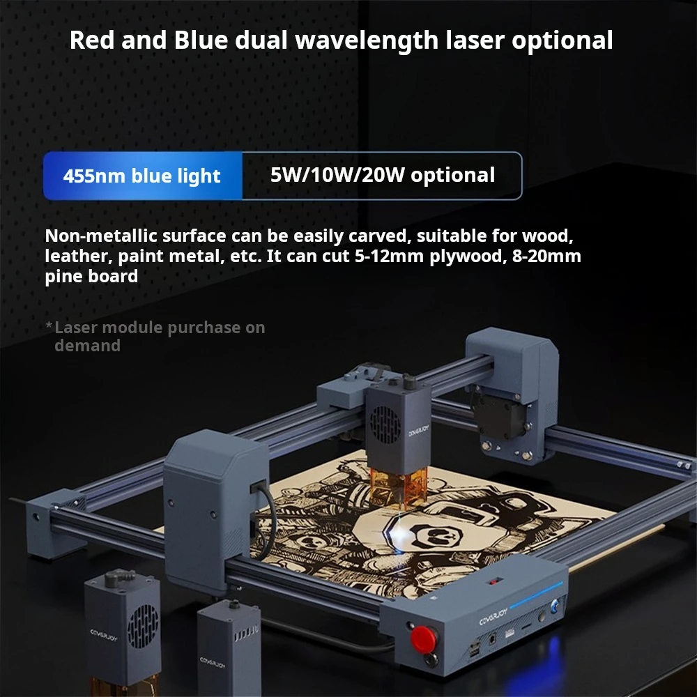 Laser Engraving Machine DIY CNC Laser Engraver Printer 5W USB WiFi APP Logo Marker Machine Household Woodwork Marking Machine
