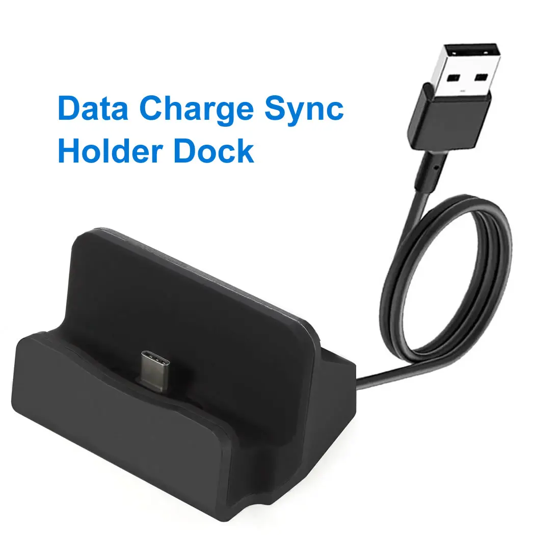 USB Data Dock Charger Base For iPhone 15 14 13 12 11 Pro XS Type C Holder Dock Station Stand For Samsung Android Phone & More