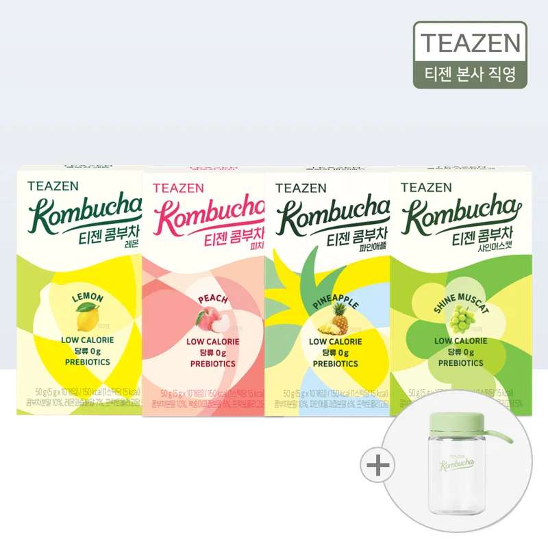 Tizenkom Bucha lemon 10 Stick + pitch 10 Stick + pineapple 10 Stick + shinmuscat 10 stick