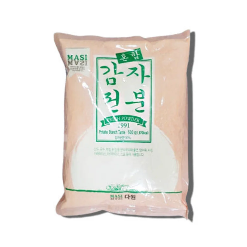 500g of potato powder mixed