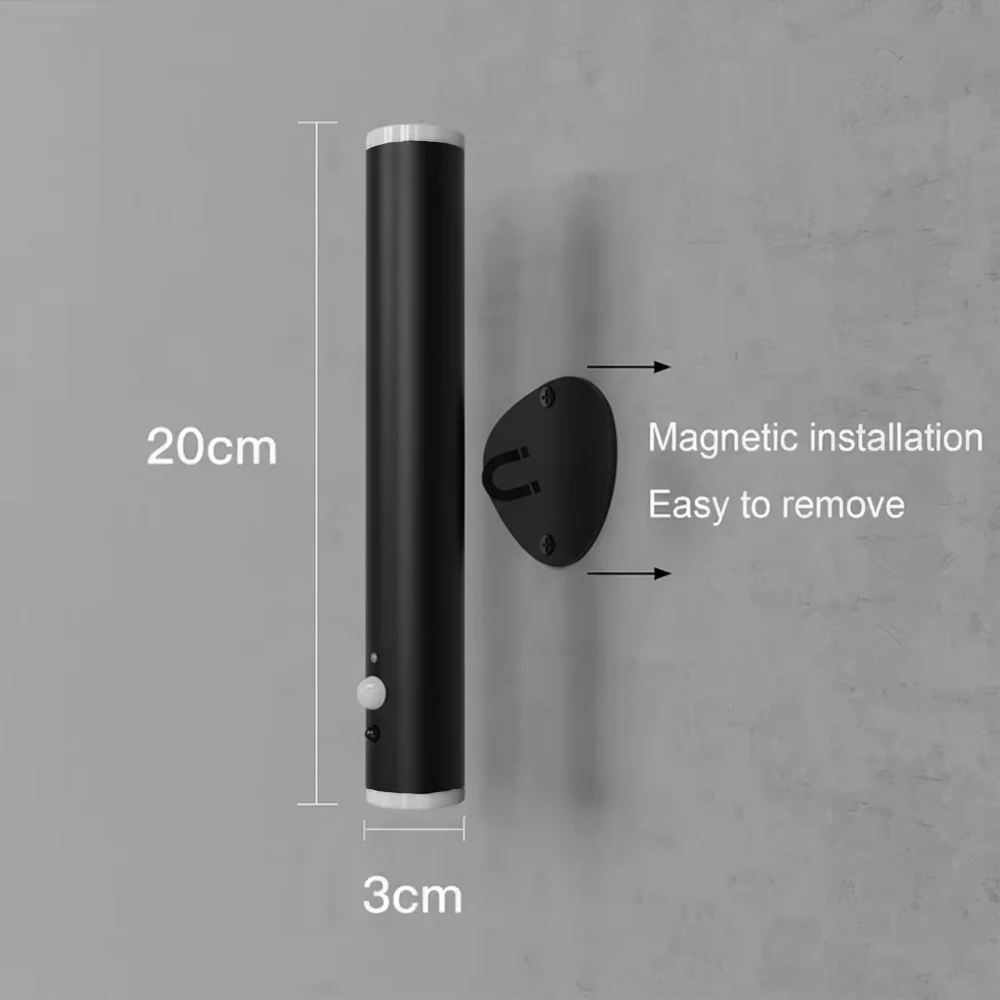 New Rechargeable Wall Lamp Human Body Sensor Rechargeable Magnetic Wall Lamps On Battery Wireless Wall Lamps
