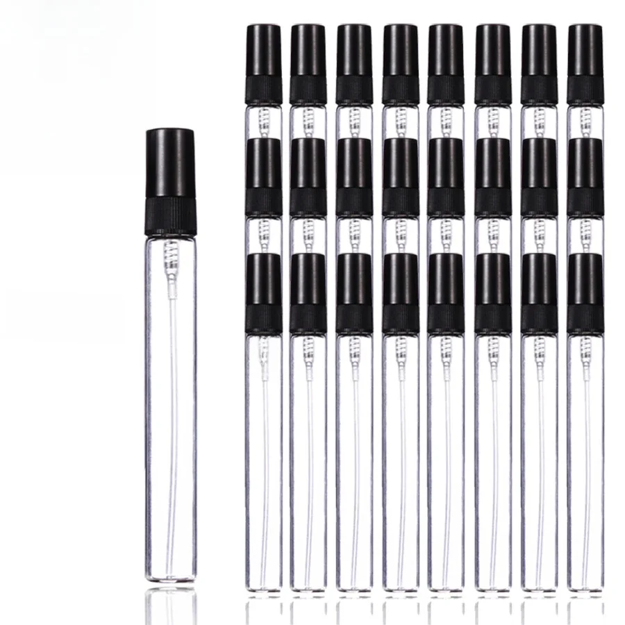 Flcopropriété pulvérisateur à pompe, d'extraction pulvérisateur, d'extraction de parfum en verre, idéal pour le voyage, tous les jours, 10ml, 25 pièces par paquet